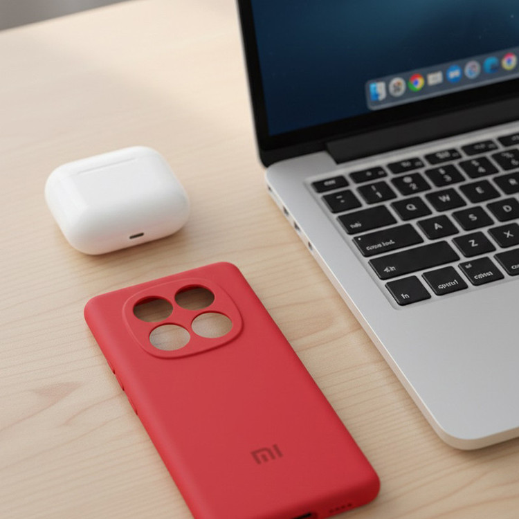 کاور مدل silicon مناسب برای گوشی موبایل شیائومی redmi note 14pro 4G