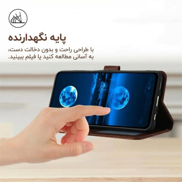کیف کلاسوری مدل چرمی مناسب برای گوشی موبایل آنر X8