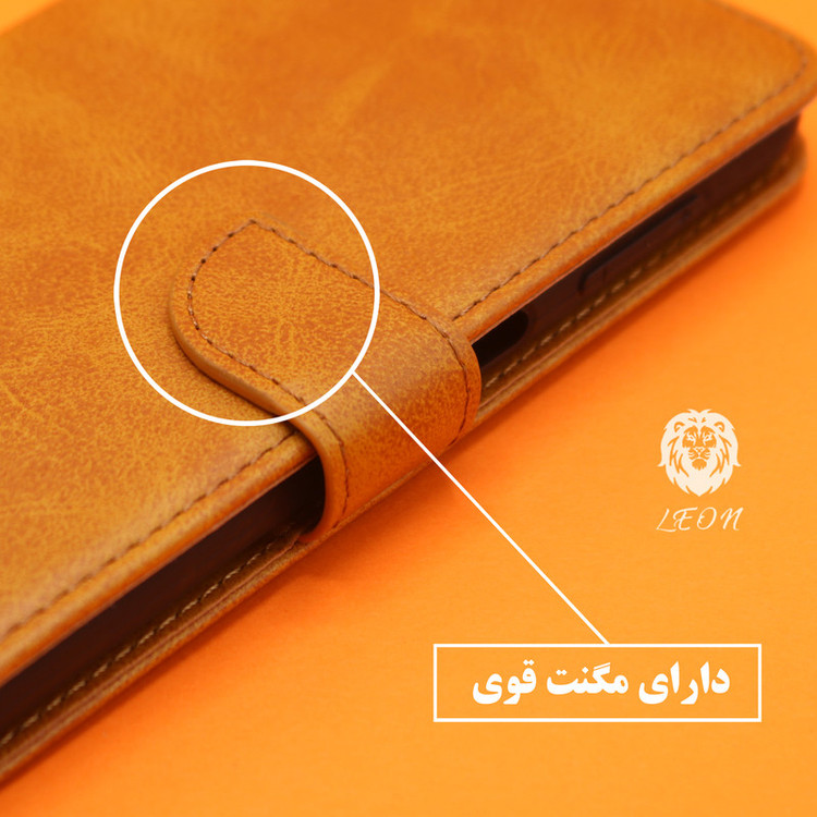 کیف کلاسوری لئون مدل Khoshi مناسب برای گوشی موبایل شیائومی Poco X4 Gt