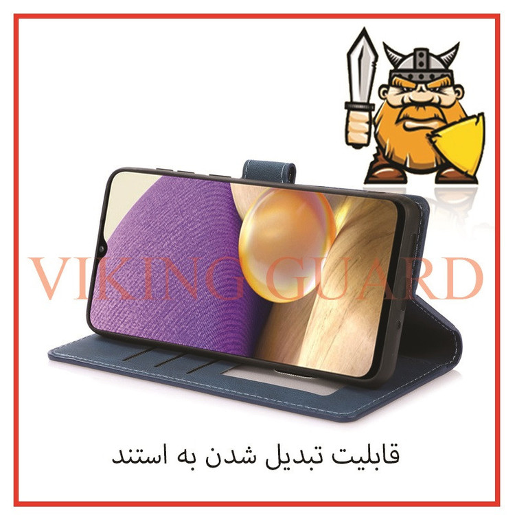 کیف کلاسوری وایکینگ گارد مدل چرمی مناسب برای گوشی موبایل سامسونگ Galaxy M13