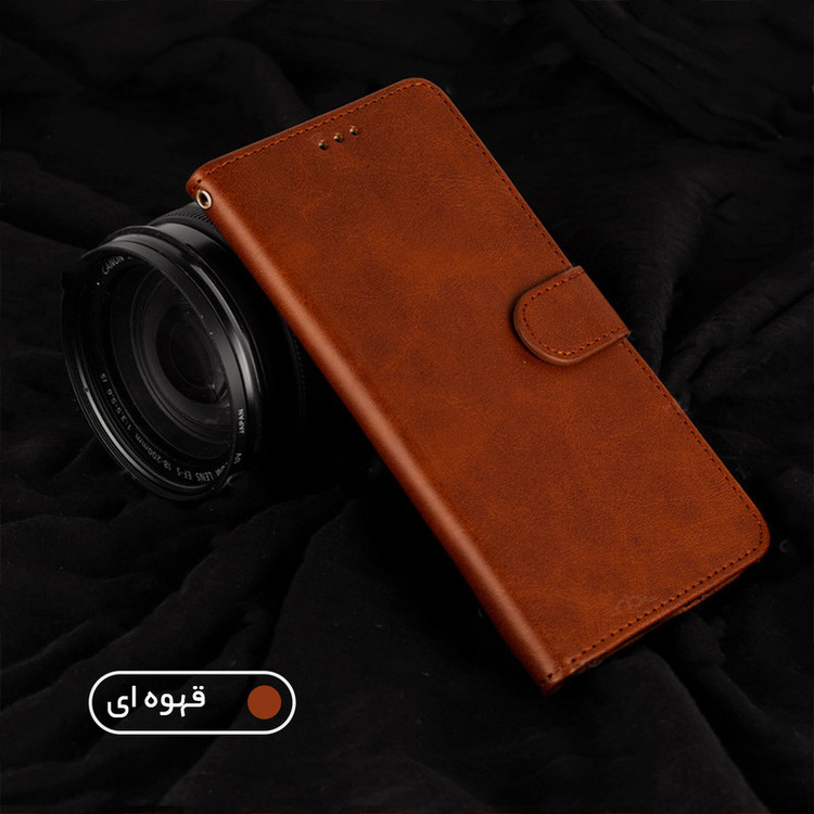 کیف کلاسوری کلومن مدل چرمی مناسب برای گوشی موبایل شیائومی Redmi Note 8 Pro به همراه بند آویز