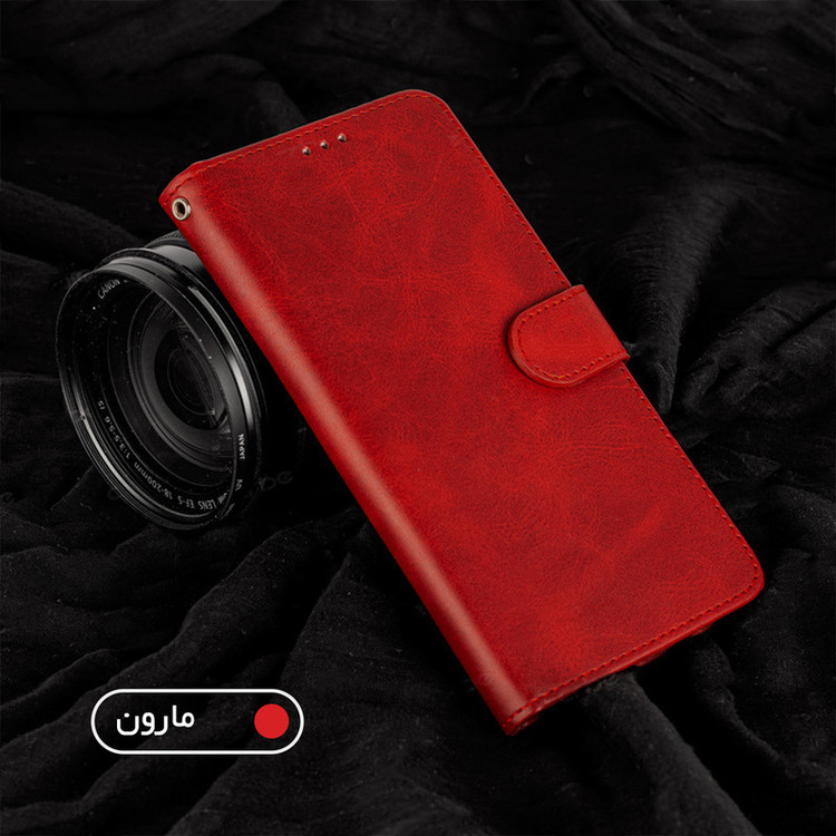 کیف کلاسوری کلومن مدل چرمی مناسب برای گوشی موبایل شیائومی Redmi Note 8 Pro به همراه بند آویز