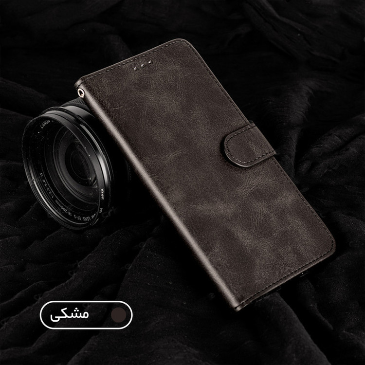 کیف کلاسوری کلومن مدل چرمی مناسب برای گوشی موبایل شیائومی Redmi Note 8 Pro به همراه بند آویز