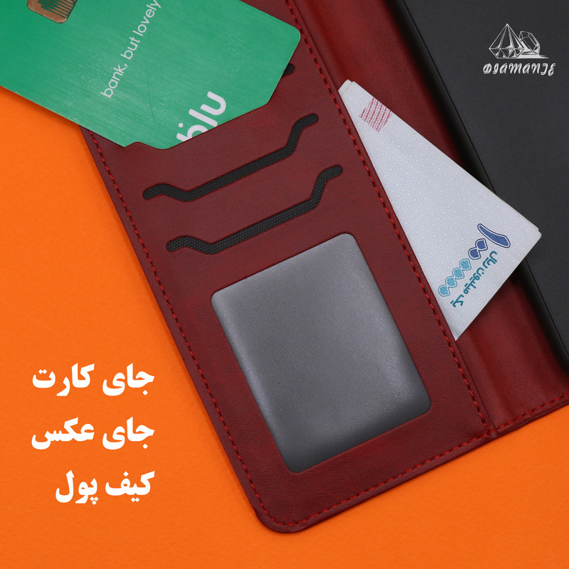 کیف کلاسوری دیامانته مدل Bandaviz Gn مناسب برای گوشی موبایل آنر X8 به همراه بند آویز