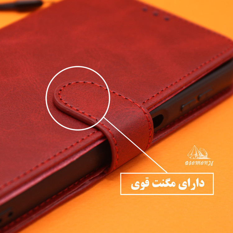 کیف کلاسوری دیامانته مدل Bandaviz Gn مناسب برای گوشی موبایل آنر X8 به همراه بند آویز