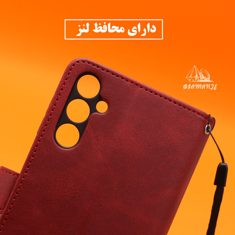 کیف کلاسوری دیامانته مدل Bandaviz Gn مناسب برای گوشی موبایل آنر X8 به همراه بند آویز