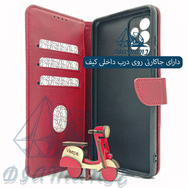 کیف کلاسوری دیامانته مدل Borsa Navy مناسب برای گوشی موبایل شیائومی Mi 12 / 12X / 12s