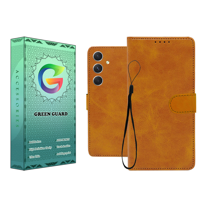 کیف کلاسوری گرین گارد طرح چرمی مدل Landing مناسب برای گوشی موبایل سامسونگ Galaxy A04S / A13 5G به همراه بند آویز