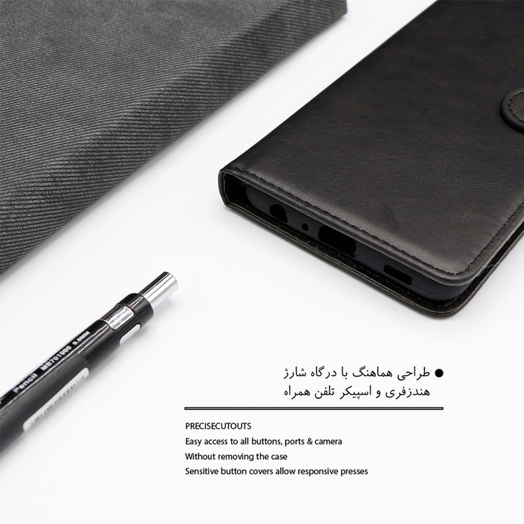 کیف کلاسوری گرین گارد طرح چرمی مدل Landing کد 06 مناسب برای گوشی موبایل سامسونگ Galaxy A05 به همراه بند آویز