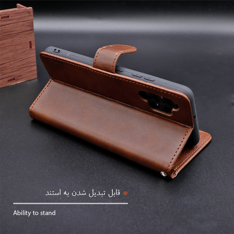 کیف کلاسوری گرین گارد طرح چرمی مدل Landing کد 06 مناسب برای گوشی موبایل سامسونگ Galaxy A05 به همراه بند آویز