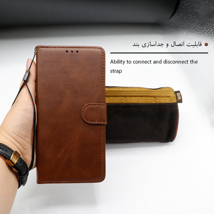 کیف کلاسوری گرین گارد طرح چرمی مدل Landing کد 06 مناسب برای گوشی موبایل سامسونگ Galaxy A05 به همراه بند آویز