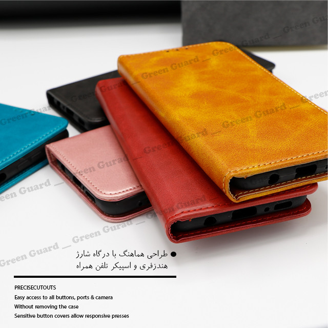 کیف کلاسوری گرین گارد طرح چرمی مدل Bitta مناسب برای گوشی موبایل شیائومی Redmi Note 8 Pro