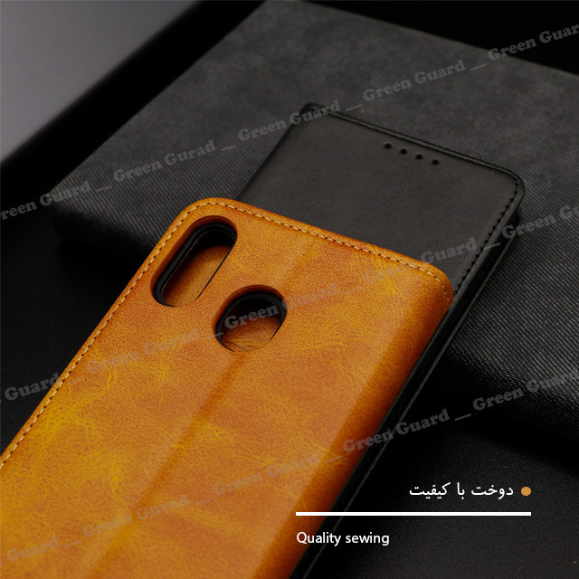 کیف کلاسوری گرین گارد طرح چرمی مدل Bitta مناسب برای گوشی موبایل شیائومی Redmi Note 8 Pro