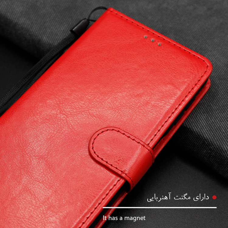 کیف کلاسوری گرین گارد طرح چرمی مدل Landing کد 03 مناسب برای گوشی موبایل سامسونگ Galaxy A05 به همراه بند آویز