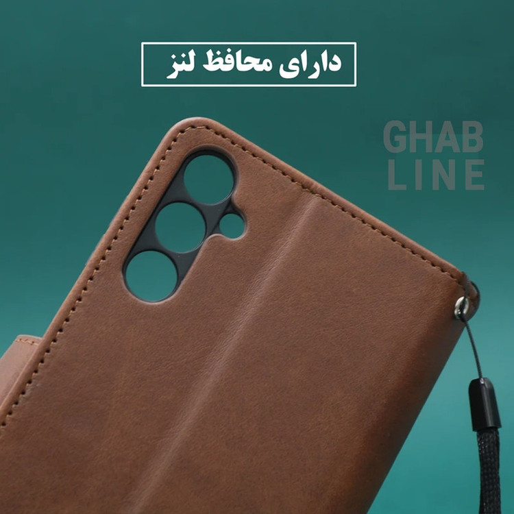 کیف کلاسوری قاب لاین مدل KIFCLABL-GL مناسب برای گوشی موبایل شیائومی Redmi A1 Plus / Redmi A2 Plus / Poco C51