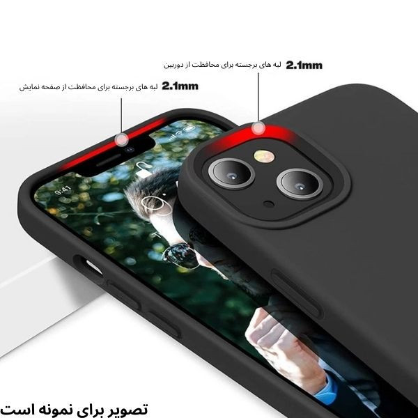 کاور قاب یک مدل سیلیکونی Silk مناسب برای گوشی موبایل اپل iPhone 16 Pro Max