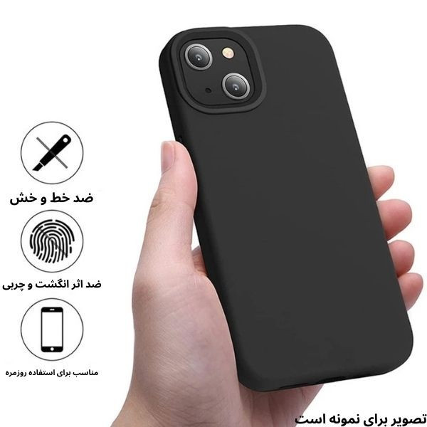 کاور قاب یک مدل سیلیکونی Silk مناسب برای گوشی موبایل اپل iPhone 16 Pro Max