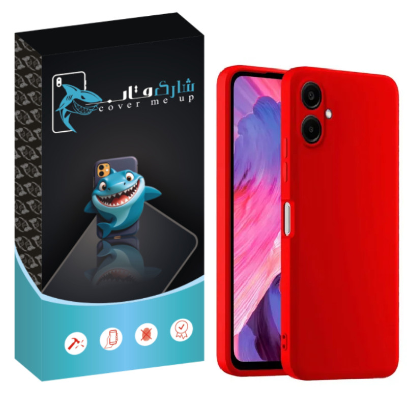 کاور شارک قاب مدل سیلیکونی پاک کنی مناسب برای گوشی موبایل سامسونگ Galaxy A06