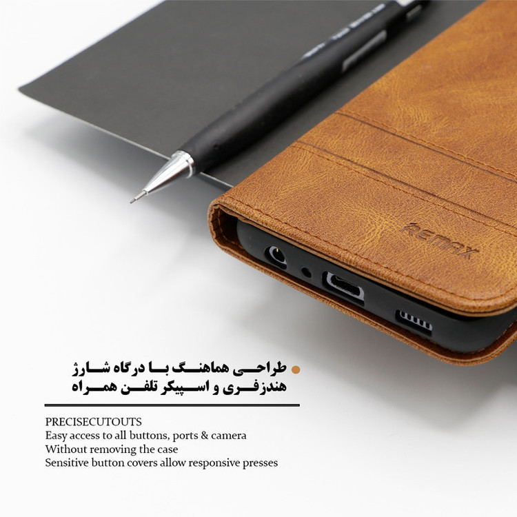 کیف کلاسوری گرین گارد مدل چرمی RD Kit مناسب برای گوشی موبایل شیائومی Redmi Note 12 4G به همراه بندآویز