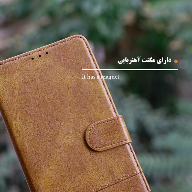 کیف کلاسوری گرین گارد مدل چرمی RD Kit مناسب برای گوشی موبایل شیائومی Redmi Note 12 4G به همراه بندآویز