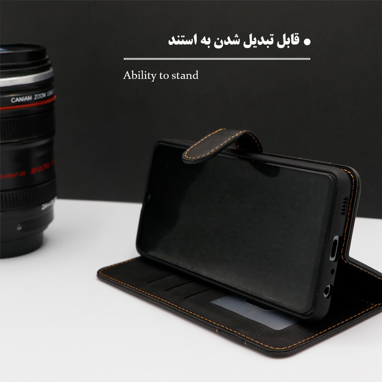 کیف کلاسوری گرین گارد مدل چرمی RD Kit مناسب برای گوشی موبایل شیائومی Redmi Note 12 4G به همراه بندآویز