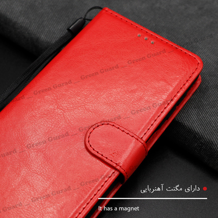 کیف کلاسوری گرین گارد طرح چرمی مدل Landing مناسب برای گوشی موبایل سامسونگ Galaxy A04S / A13 5G به همراه بند آویز