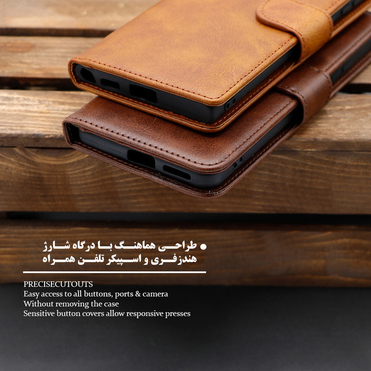 کیف کلاسوری گرین گارد مدل چرمی مگنتی کد Hb-G10 مناسب برای گوشی موبایل شیائومی Pcoc X5